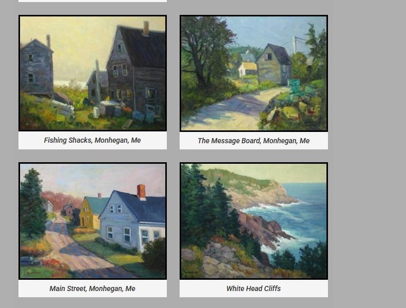 Fishing Shacks · The Message Board · Main Street · White Head Cliffs